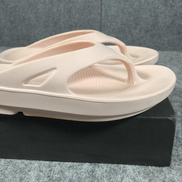 OOFOS Recovery Flip Flops Womens 8 Pink Thong Sandals Comfort - Picture 16 of 16